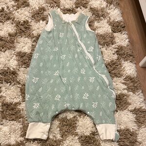 Green Sleeveless Baby Sleep Sack